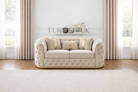Prestige Gold Trim Chesterfield (2 Seater )