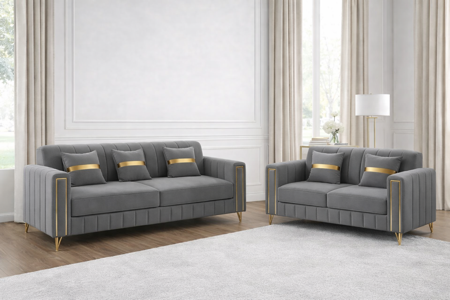 GoldEdge Royale (3+2 Seater Sofa )