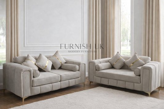 Luxe Gold Velvet ( 2+3 Seater Sofa)