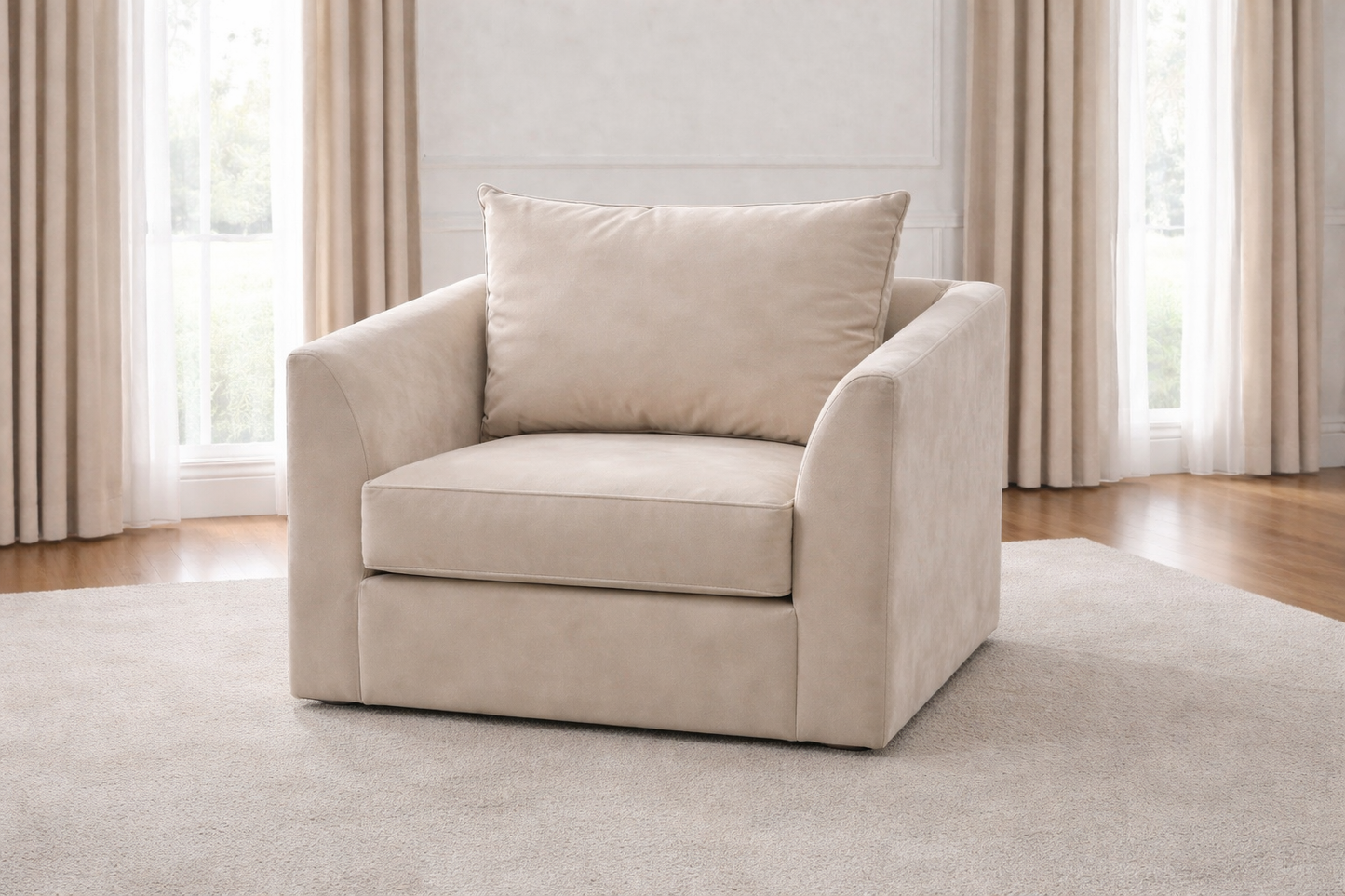 Bishop U Shape Matching Arm Chair