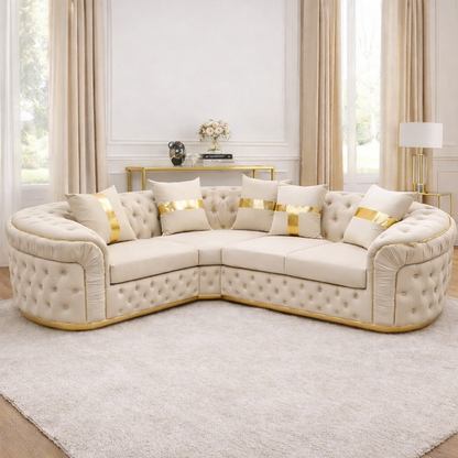 (Turkish Ambassador 1C2 Corner Sofa )